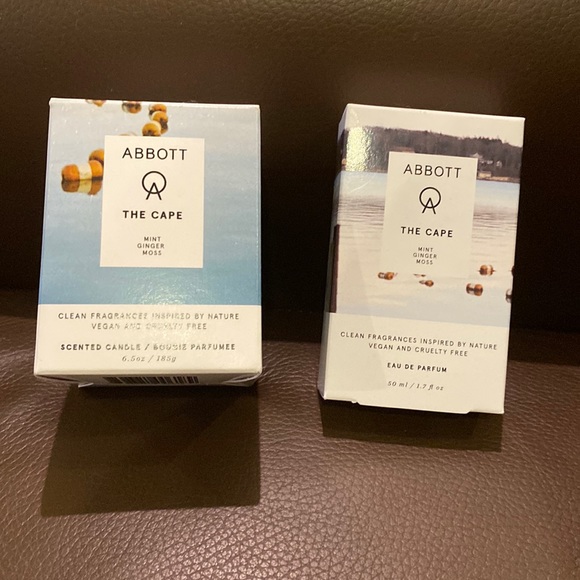 2pc Abbott NYC The Cape Mint Ginger Moss parfum & candle set perfume set - Picture 1 of 3